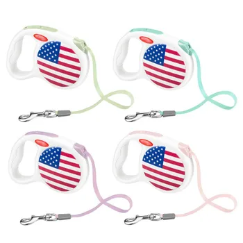

3m Retractable Dog Leash 11 Colors Fashion Printed Puppy Auto Traction Rope Nylon Walking Leash for Small Dogs Cats Pet Leads1
