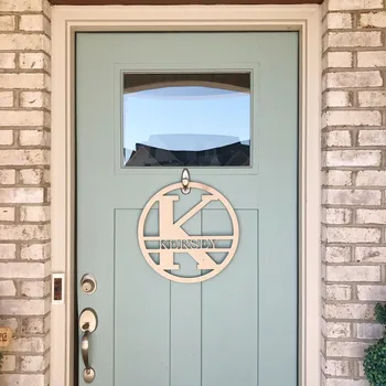 

New Arrival Custom Name Wedding DIY Decorations Personalized Wooden Party Name Sign Unique Door Hanging Wedding Gifts Supplies