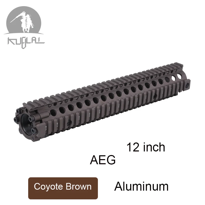 Алюминиевый жесткий слой анодированный MK18 RISII " 9" 1" страйкбол handguard черный CB тактический рельс для AEG GBB гель-бластер - Цвет: MK18 12 In CB AEG