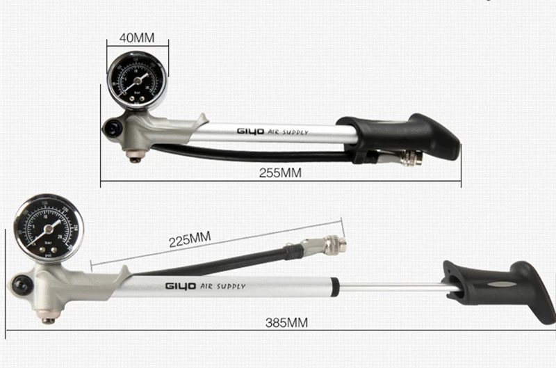 GIYO 300PSI GS02D воздушный насос велосипедный насос, psi/bar манометр выхлопной амортизатор надувные Аксессуары для велосипеда