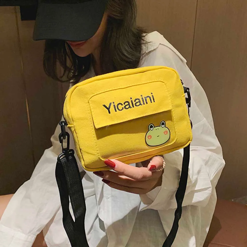 Women Handbag New Canvas Bag Student Shoulder Small Messenger Shoulder Bag Phone Wallet Bandolera Bolsa Feminina#25