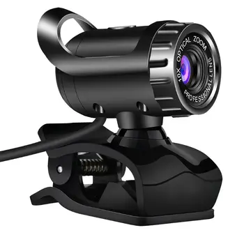 

USB Webcam Built-in Microphone 360 Degree Rotating 480P Free Drive Web Camera Clip-on for Laptop