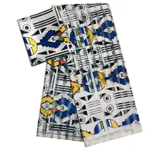 Модальная органза атласная шелковая ткань Африканская мягкая восковая ткань с принтом 2 ярда шифон 4 ярда audel modell ИМИТИРОВАННАЯ Анкара ткань 120301