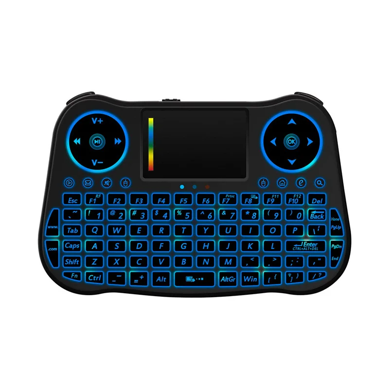 MT08 2,4 GHz Air mouse беспроводная сенсорная клавиатура QWERTY с подсветкой для tv Box PC Android