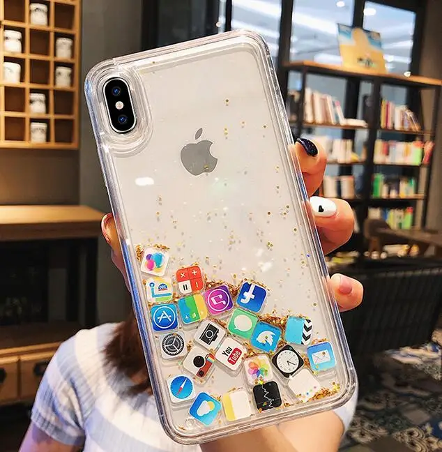 Quicksand Capinha для iPhone 7 7Plus 8 8Plus 6 6s 6Plus XR xs max Dynamic Liquid чехол для iPhone 11 fundas iPhone 11 pro max - Цвет: Gold
