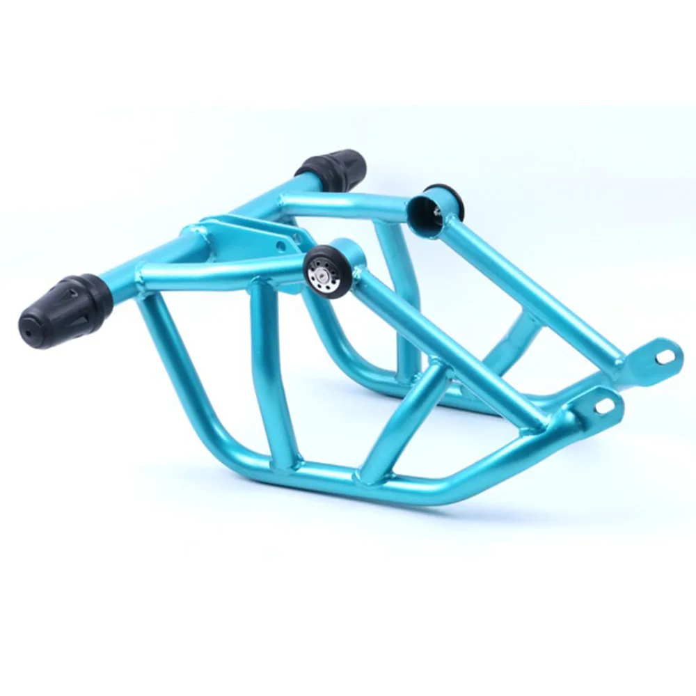 Крушение мотоцикла для CFMOTO 250cc 250NK передние бамперы защита двигателя рамка Ползунки аксессуары для CFMOTO CF 250 NK - Цвет: Black-Blue