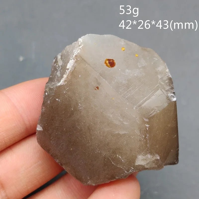 53g Натуральный гранат, минеральные образцы камней и кристаллов, целебные кристаллы, кварцевые драгоценные камни - Цвет: 53g