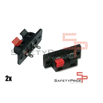 

2x terminal connector borne for 1 Speaker 2 pin stereo audio dock