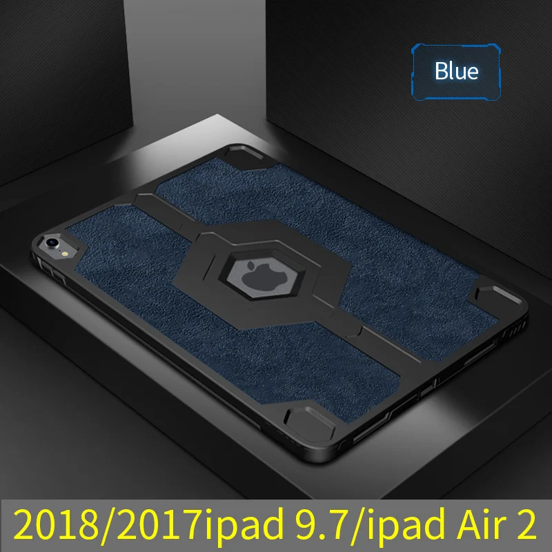 Чехол для iPad 9,7 силиконовый мягкий чехол для Apple iPad чехол 9,7 дюймов TPU для iPad A1893 A1822 флип смарт-чехол - Цвет: Blue
