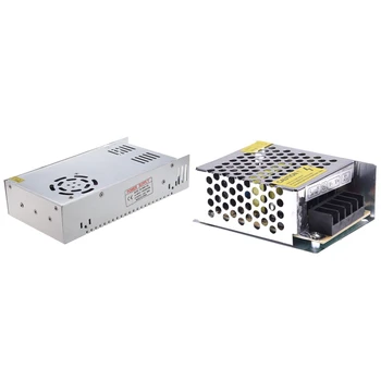 

HOT-2 Pcs Switching Power Supply Converter for LED Flexable Strip Light, DC 12V 30A 360W & DC 20W 5V 4A