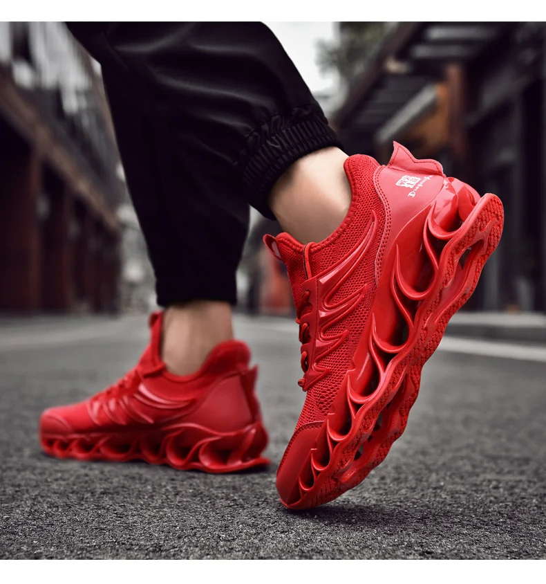 Damyuan Fashion Sharp Shock Absorption Men's Sneakers Outdoor Travel Jogging Walking Essential Running Shoes Big Size 46