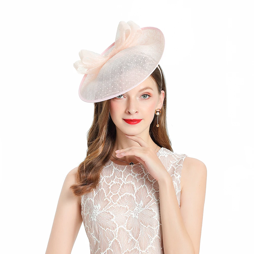 Бейсболка с меховым помпоном розовый вуалет для женщин Элегантный церковный