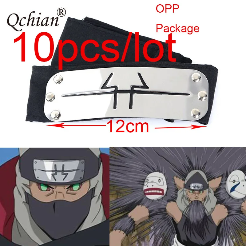Anime naruto headband Uchiha Itachi Kakashi Akatsuki Members Orochimaru Kakuzu hidan pein Deidara cosplay costume Accessories