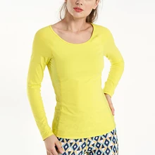 Спортивный Топ женский фитнес бег футболка сетчатый, дышащий, спортивный топ Быстросохнущий Спортивный трикотаж для женщин фитнес с длинным рукавом