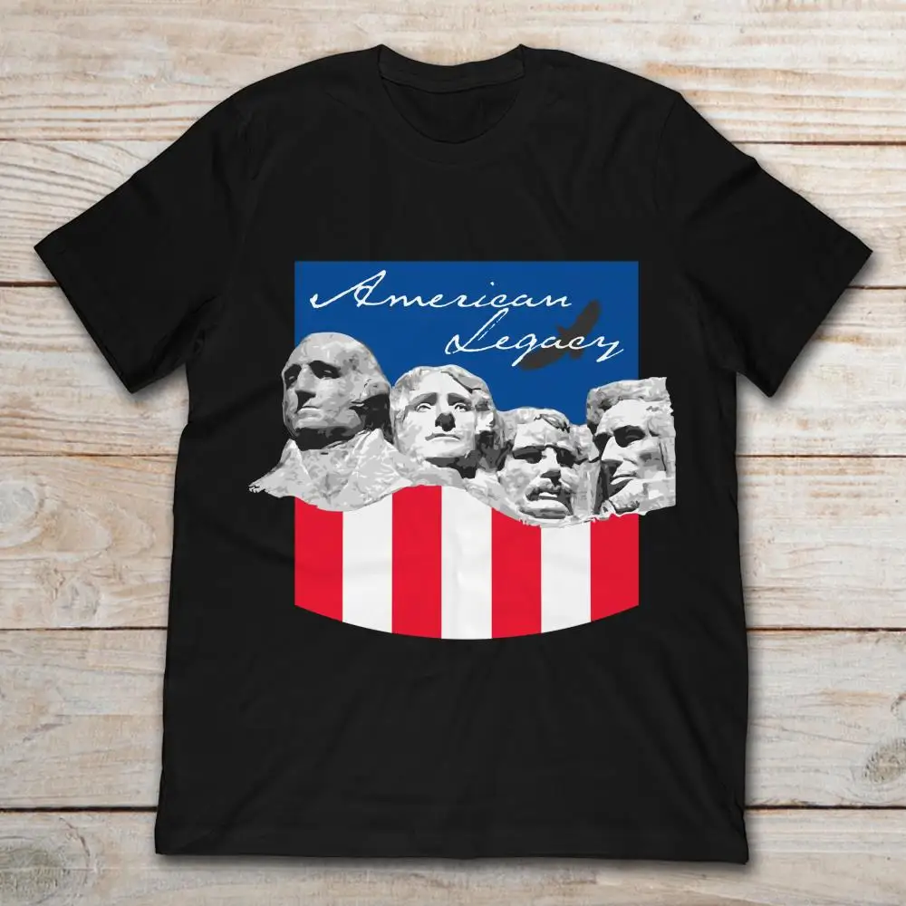 Футболка с надписью American Legacy Mt. Rushmore | Мужская одежда