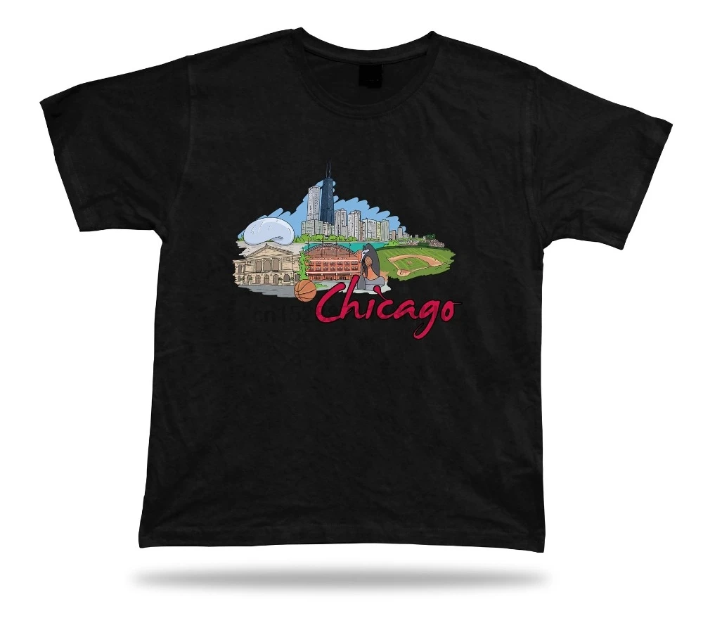 Chicago Willis Tower Millennium Park Cloud Gate футболка для истории поля футболки мужчин модные