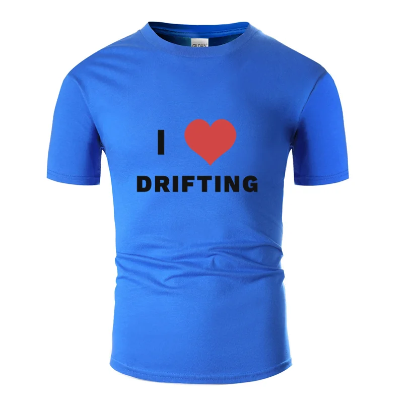 Graphic i love racing drift racing jdm Футболка мужская женская нормальная Базовая однотонная мужская футболка круглый воротник хлопок большой размер S~ 5xl