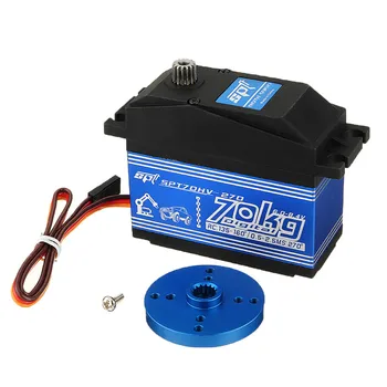 

Original SPT Servo SPT70HV-270 70KG 2BB 6.0V-8.4V Core Motor Large Torque Metal Gear Digital Servo For RC Car RC Robot Arm