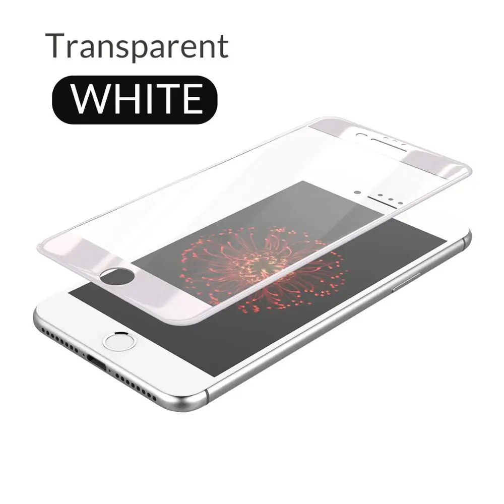 Защитное закаленное стекло ORICO для iphone 6, 6 S, 7, 8 Plus, анти-синий светильник, 3D изогнутая закаленная пленка, защита от шпиона - Цвет: Transparent white