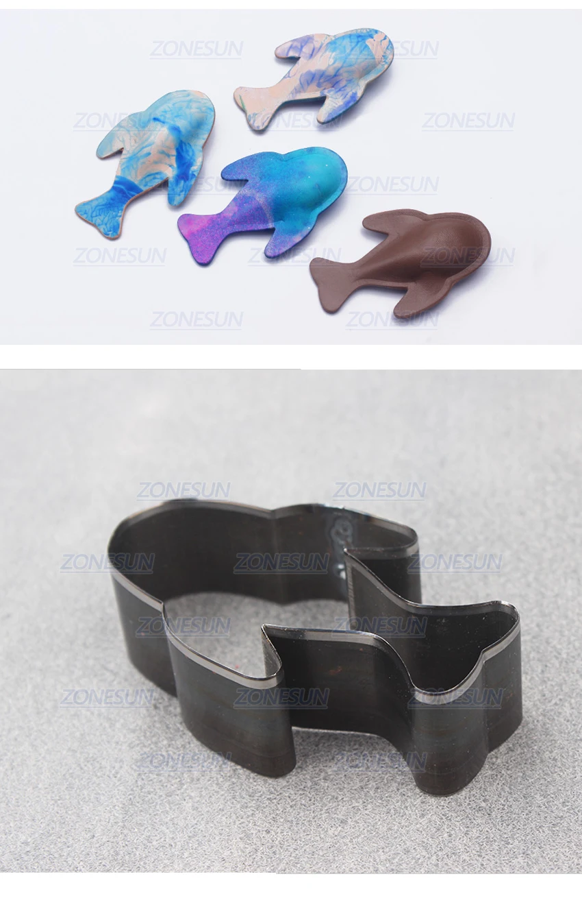 ZONESUN DIY Key Chain Leather Shaped Mold Handcraft Tools Moldling Leather Punching Die Cuts Leathercraft Tool Sets