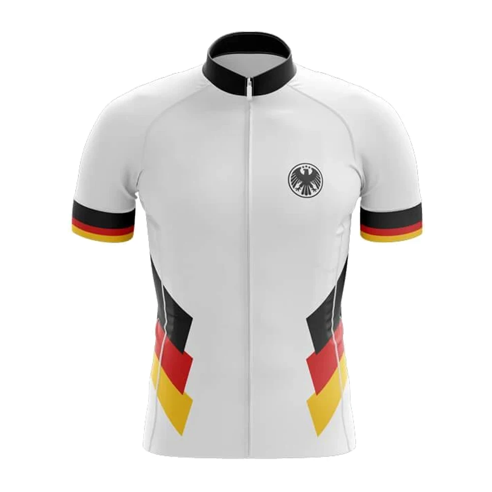 Hot Classic Germany Summer Men's Cycling Jersey Set Mountain Breathable Wear Bike Clothing Sportswear Racing Bicycle Suit