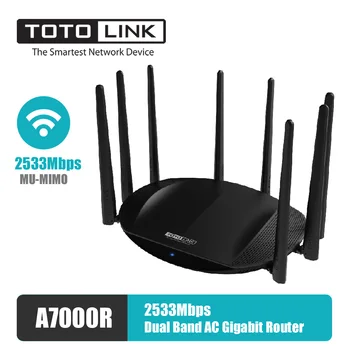 

TOTOLINK A7000R Wifi Router SD-WAN Router for SOHO 8 antennas 2532Mbps 2.4GHz / 5GHz MU-MIMO