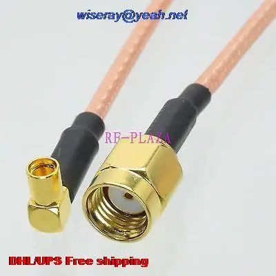 

DHL/EMS 100 pcs Cable 6inch MMCX female right angle to RPSMA male RG316 RF Pigtail jumper cable with one year warranty-A2