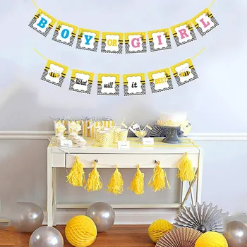 

1Set Cute Honeybee Series Banner Mommy To Bee Paper Banner One Year Birthday Party Decorations Kids Boy or Girl Baby Shower Deco