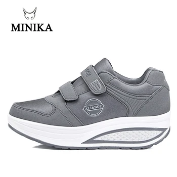 

2019 4 colors Spring Shake toning shoes women platform shoes Mujer Body shaping fitness shoes slimming Swing Shoes For Female