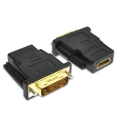 DVI-I Dual Link(24+ 5 pin) штекер на HDMI Стандартный Женский адаптер Pro DVI на HDMI конвертер для HDTV lcd DVD