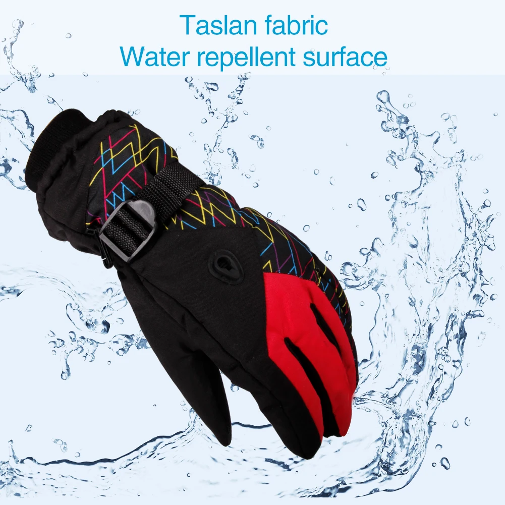 Ski Gloves(1 Pair) Warm Gloves for Men and Women Touch Screen Windproof Waterproof Non-Slip Outdoor Winter Gloves and Get 1 Pai