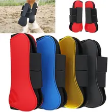 Прочная искусственная кожа 4 цвета защищает лошадь Foreleg лошадь охранника сухожилия нога лошади защитник партнера прыжок лошадь защита Фетлок животное езда