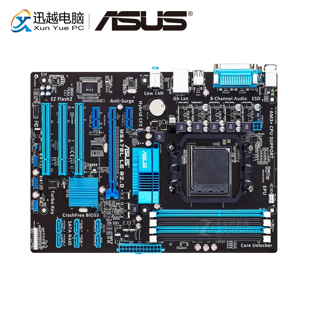 Asus M5A78L LE R2.0 оригинальный б/у Настольный системная плата amd 780L Socket AM3 + AMD FXPhenom II DDR3 32G