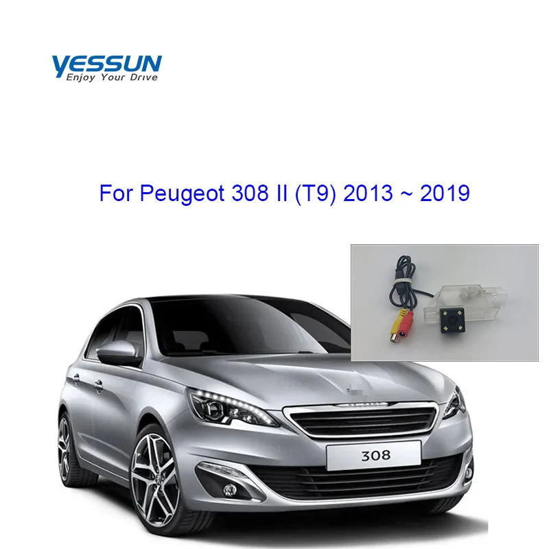 Caméra De Recul HD Pour Peugeot 308, 407, 408, 301, 308SW | Vision Nocturne, Angle 170°, Étanche IP67