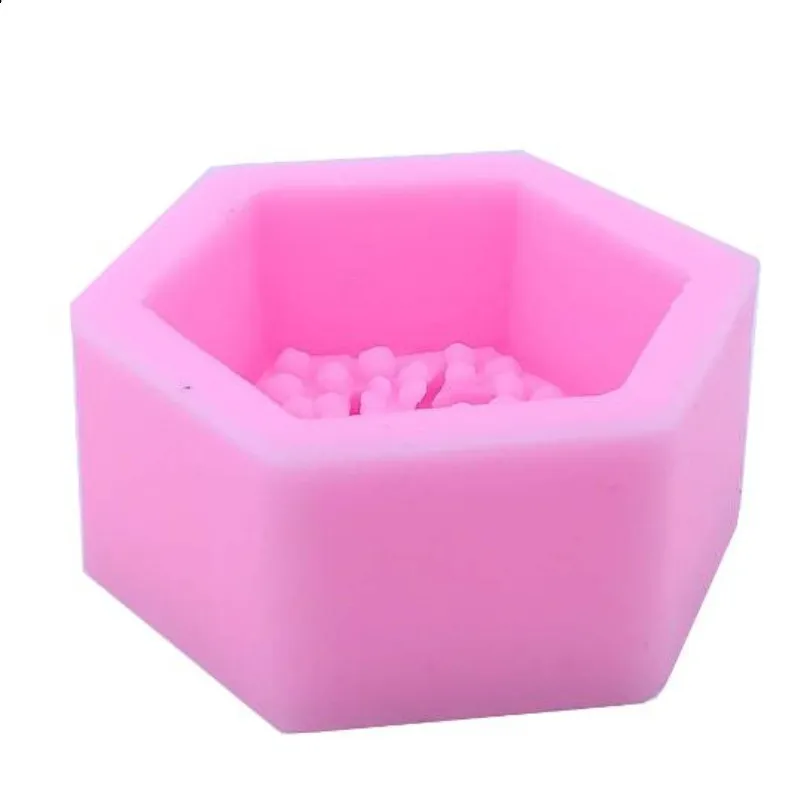 3D Bee Honeycomb Silicone Soap Decorating Bakeware Mould Candle Fondant Cake Accessories Mousse Kitchen Molds Resin Crafts