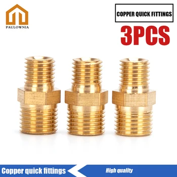 

M10x1 M8x1 Double End Male Plug PCP Copper Quick Coupler Connector Female Male Thread Air Socket Connection Fittings