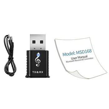 

2-in-1 USB Bluetooth Adapter Transmitter Receiver 5.0 Adapter Aptx Wireless PC