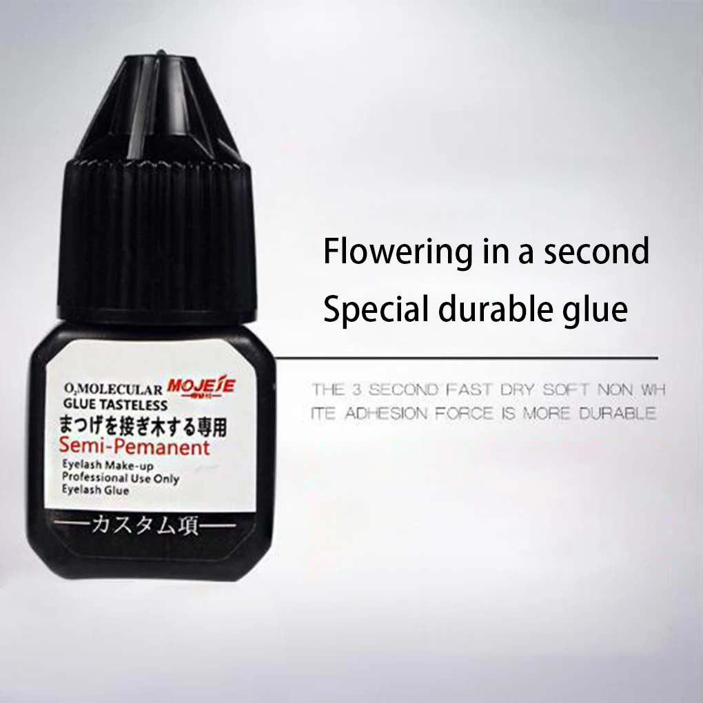 7ml False Eyelashes Extension Glue Long Last Fast Drying Artificial Eyelashes Glue Black Liquid Adhesive