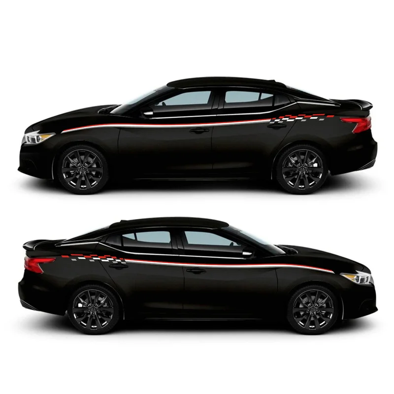 Гоночные спортивные полосы для Nissan MAXIMA Sport Mark Levinson, автомобильная Двусторонняя индивидуальная наклейка, спортивные авто наклейки