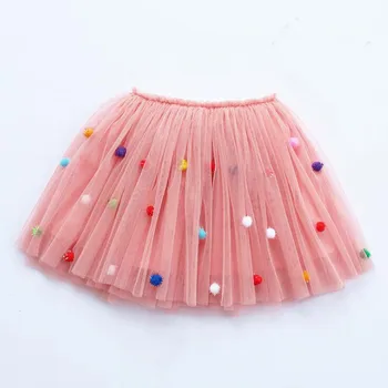

girls skirts princess lovely tutu skirts for 1-12Years kids spring summer clothes 21 color short girls lace skirts dance clothes