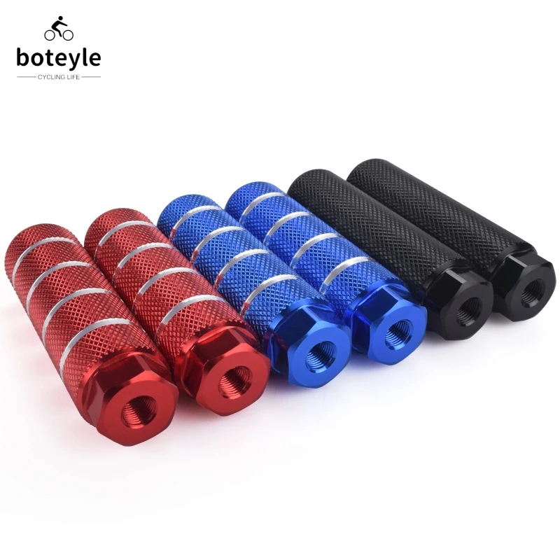 

2Pcs Aluminum Alloy Non-Slip Mountain Bike Bicycle Pedal Front And Rear Axle Foot Nails Folding Footrest Bicycle Rod Accessories