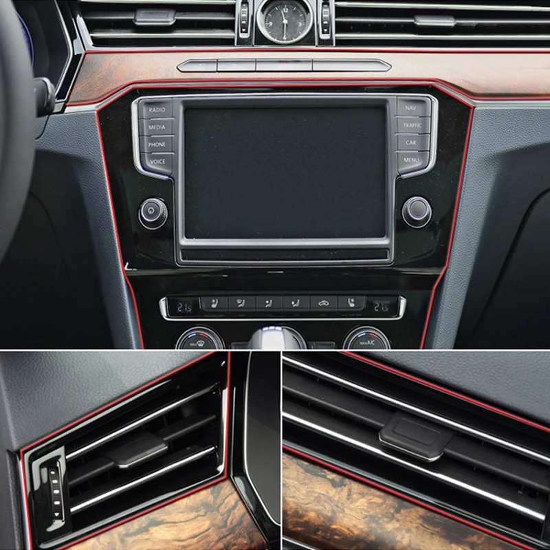 Декоративная полоса для салона автомобиля универсальная хромированная лента