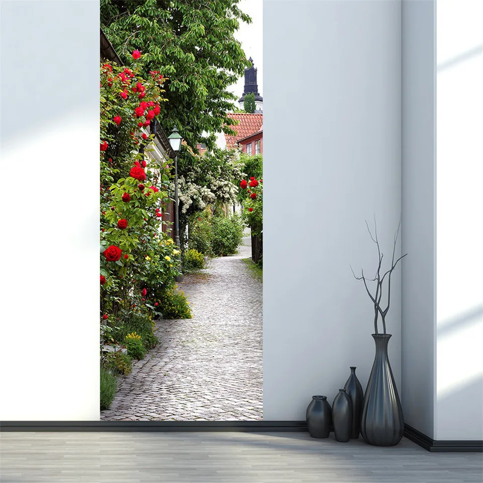 вертикальные фотообои на стену. фотообои на дверь с перспективой. фотообои на дверь. узкие фотообои на дверь. вертикальное панно на стену.