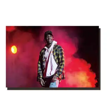 

Z251 travis sccot hot music singer poster hot rapper fabric art painting 14x21 24x36 print Decoration Room wall Picture