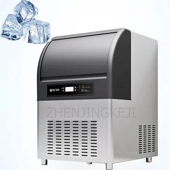 

220V Commercial Ice Making Machine Fully Automatic Ice Cube Machine Coffee Milk Tea Shop Equipment Bar Fang Bing Ice Maker 446W