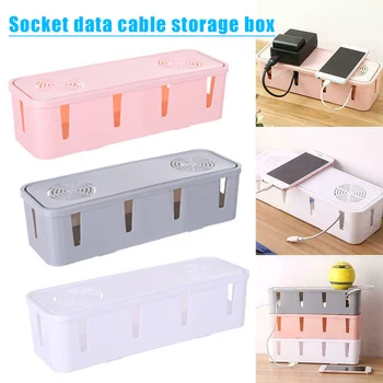 

Newly Cable Storage Box Case Wire Cable Management Socket Safety Storage Organizer Home