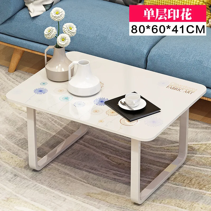 Минималистичный Couchtisch центральный боковой небольшой гостиной консоль низкая мебель Меса кофе чай кофе деревянная панель стол - Цвет: Single Layer