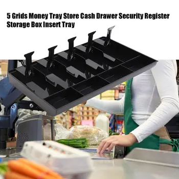 

New 404x245x360mm Money Cash Coin Register Insert Tray Replacement Cashier Drawer Storage Cash Register Tray Box Classify Store