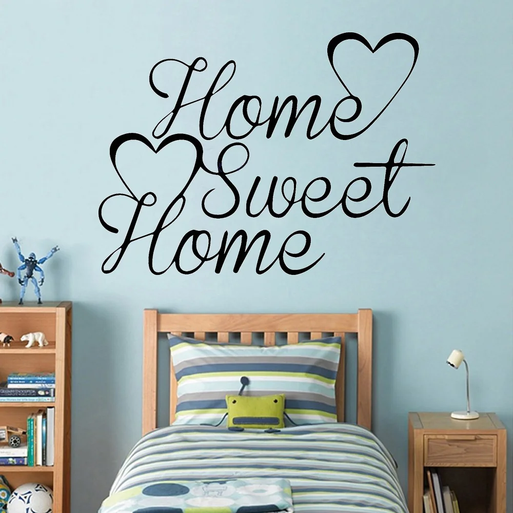 Home Sweet Home Decor adesivi murali fai da te rimovibile arte vinile  famiglia citazione Wall Sticker decorazione fai da te famiglia arte  personalizza