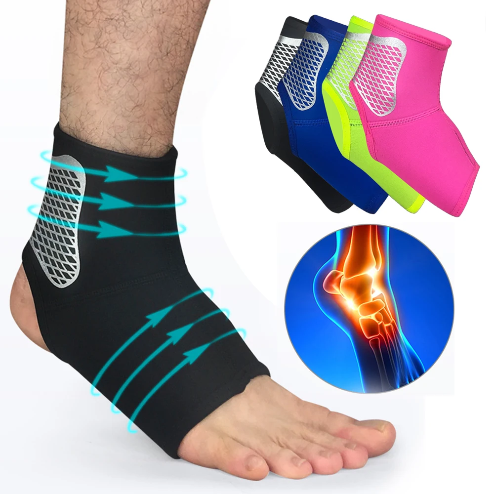 

Ankle Support Brace High Elastic Adjustment Protection Foot Bandage Safety Running Basketball Sport Fitness Guard Band